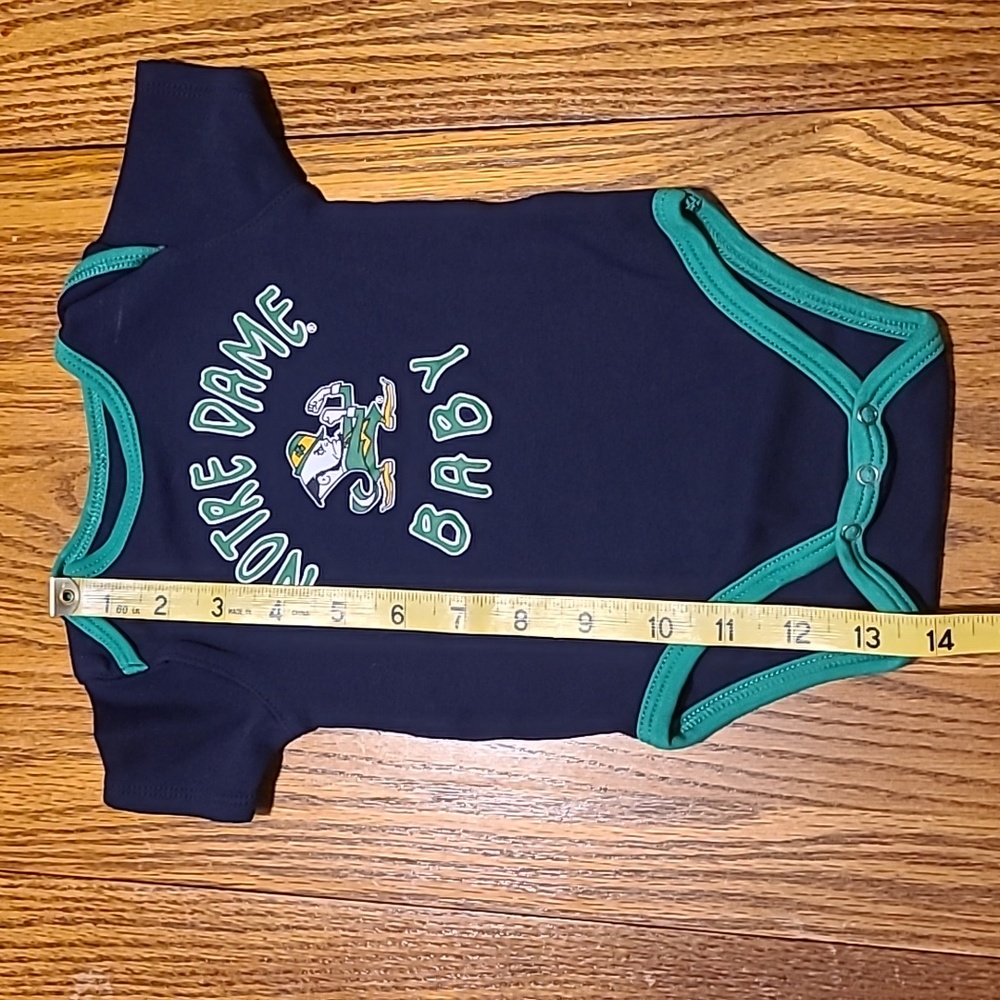 Notre Dame Baby Navy Blue One Piece - 6/9 Months - Picture 6 of 7